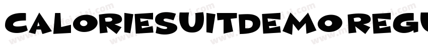 CalorieSuitDEMO Regular字体转换
